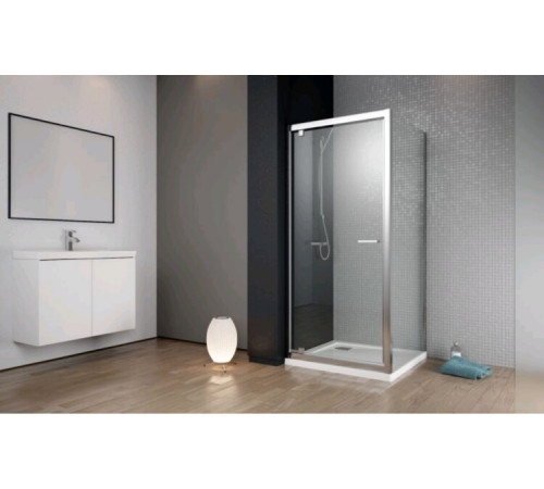 Боковая стенка, Radaway, Twist DW+S, шв 750*1900, хром, цвет стекла-прозрачный, Easy Clean