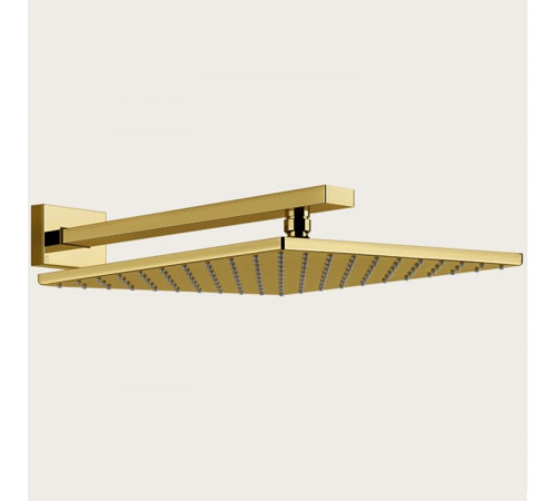 Верхний душ, Gessi, Rettangolo, 300*300, цвет-Gold PVD