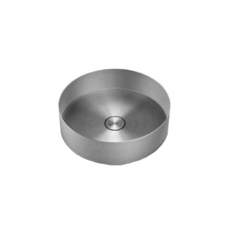 Раковина, Gessi, 316, шгв 400*400*125, отверстия для смесителя-отсутствуют, цвет -Steel Brushed