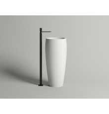 Раковина, Salini, Armonia, шгв 470*470*900, отверстия для смесителя-отсутствуют, D502, цвет-белый глянцевый
