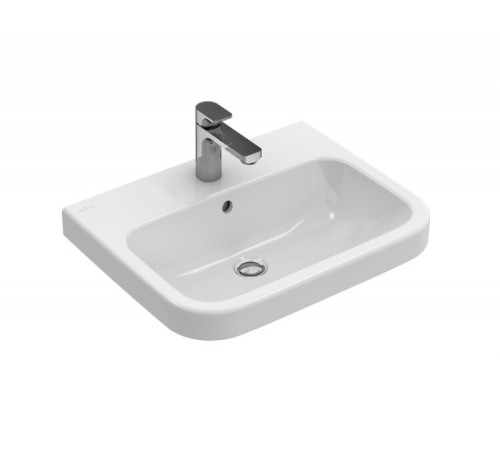 Раковина, Villeroy&Boch, Architectura, шгв 550*470*125, отверстия для смесителя-1 сквозное, 2 промаркированных, цвет-альпийский белый