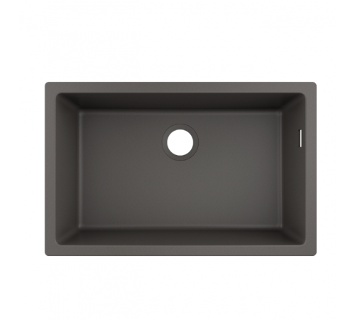 Мойка, Hansgrohe, S51, шгв 710*450*205, отверстия для смесителя-отсутствуют, цвет-серый камень