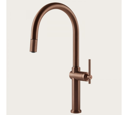 Смеситель для кухни, Gessi, Habito, цвет-Copper Brushed PVD