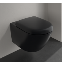 Унитаз, Villeroy&Boch, Antao, подвесной, шгв 370*560*355, CeramicPlus, цвет-Pure Black