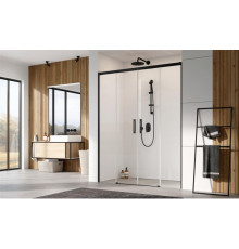 Дверь, Radaway, Idea DWD, шв 1700*2005, петли-универсальные (слева или справа), черный, цвет стекла-прозрачный, Easy Clean