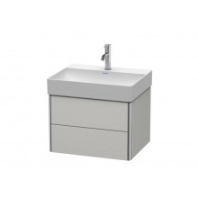 Тумба под раковину, Duravit, XSquare, шгв 584*460*397, раковина-необходимо заказать, цвет-скандинавский белый шелковисто-матовый