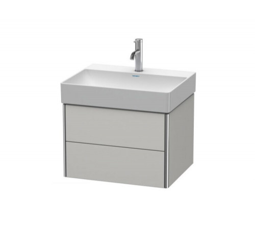 Тумба под раковину, Duravit, XSquare, шгв 584*460*397, раковина-необходимо заказать, цвет-скандинавский белый шелковисто-матовый
