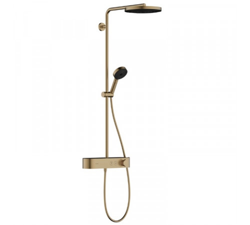 Душевая стойка, Hansgrohe, Pulsify S, цвет-бронза шлифованная