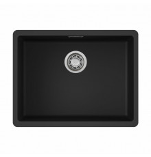 Мойка, OMOIKIRI, Kata, шгв 540*420*220, отверстия для смесителя-отсутствуют, цвет-чёрный