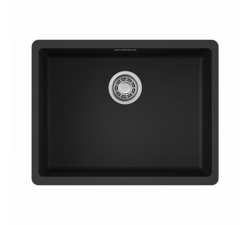 Мойка, OMOIKIRI, Kata, шгв 540*420*220, отверстия для смесителя-отсутствуют, цвет-чёрный