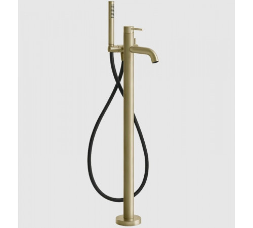 Смеситель для ванны и душа, Gessi, 316 Bath-Shower, напольный, цвет-Brushed Brass PVD