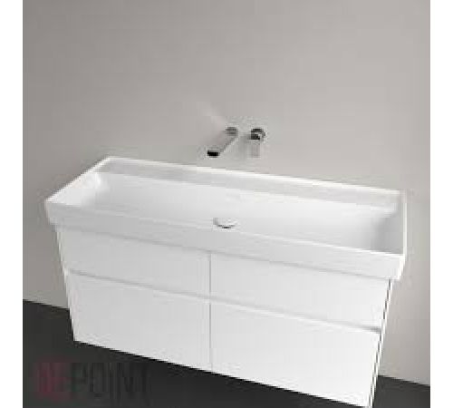 Раковина, Villeroy&Boch, Collaro, шгв 1200*470*160, отверстия для смесителя-отсутствуют, CeramicPlus, цвет-альпийский белый