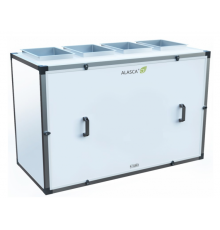 R1400V AC E 1~, Вентиляционная установка Alasca R приточно-вытяжная с энтальпийным пластинчатым рекуператором