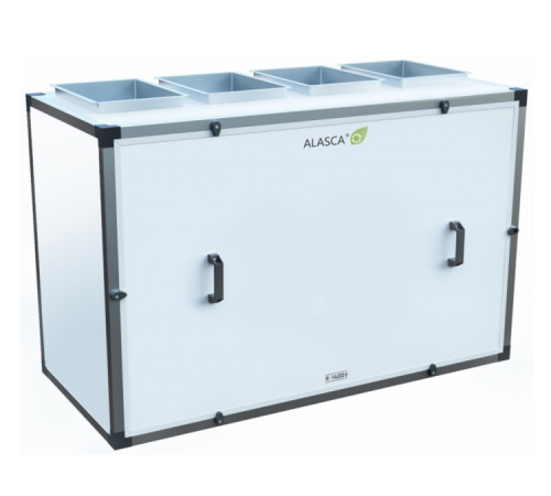 R1400V AC W, Вентиляционная установка Alasca R приточно-вытяжная с энтальпийным пластинчатым рекуператором