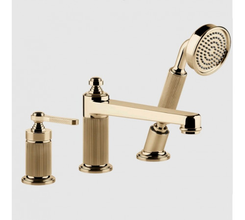 Смеситель для ванны и душа, Gessi, VENTI20, цвет-Warm Bronze PVD