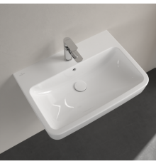 Раковина, Villeroy&Boch, O.Novo, шгв 650*460*125, отверстия для смесителя-1 сквозное, 2 промаркированных, AntiBac, цвет-альпийский белый