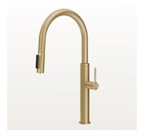 Смеситель для кухни, Gessi, Flessa, цвет-Brushed Brass PVD