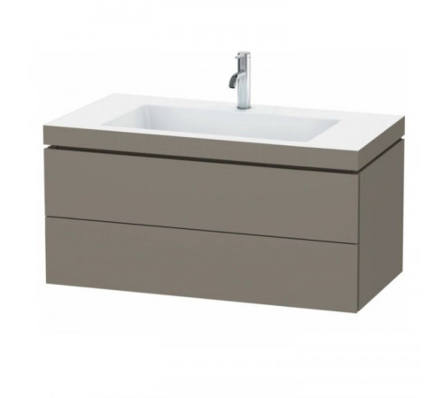 Тумба под раковину, Duravit, L-Cube, шгв 820*481*400, раковина-необходимо заказать, чаша слева, цвет-базальт матовый