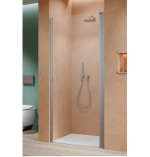 Дверь, Radaway, Nes DWJ I, шв 800*2000, петли-справа, никель брашированный, цвет стекла-прозрачный, Easy Clean