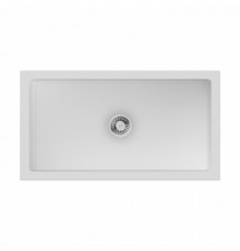 Мойка, OMOIKIRI, Mikura, шгв 840*460*254, отверстия для смесителя-отсутствуют, цвет-белый глянцевый