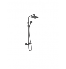 Душевая стойка, Hansgrohe, Vernis Shape, цвет-черный матовый