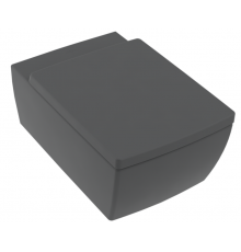 Унитаз, Villeroy&Boch, Memento 2.0, подвесной, шгв 375*560*345, CeramicPlus, цвет-графит (Graphite)