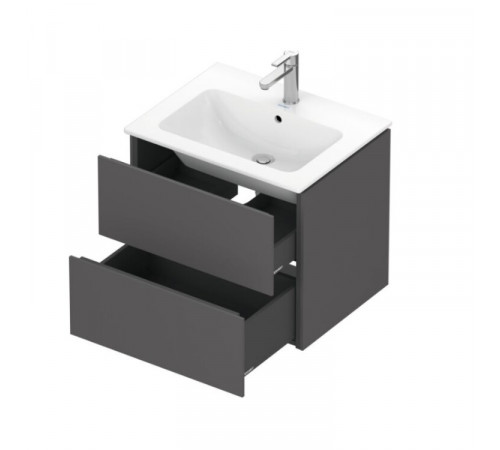 Тумба под раковину, Duravit, L-Cube, шгв 620*481*550, раковина-необходимо заказать, цвет-графит матовый