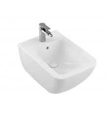 Биде, Villeroy&Boch, Venticello, подвесной, шгв 375*560*285, CeramicPlus, цвет-альпийский белый
