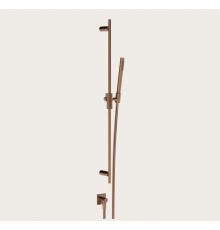 Душевой гарнитур, Gessi, Inverso Diamantato, цвет-Copper Brushed PVD