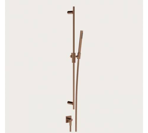 Душевой гарнитур, Gessi, Inverso Diamantato, цвет-Copper Brushed PVD