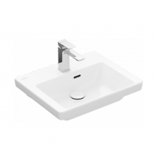 Раковина, Villeroy&Boch, Subway 3.0, шгв 500*400*100, отверстия для смесителя-1, цвет-альпийский белый