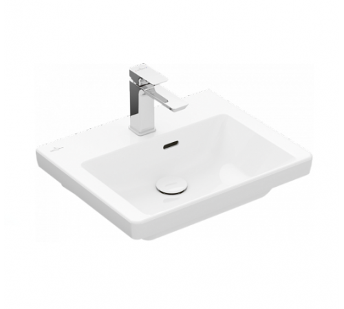 Раковина, Villeroy&Boch, Subway 3.0, шгв 500*400*100, отверстия для смесителя-1, цвет-альпийский белый