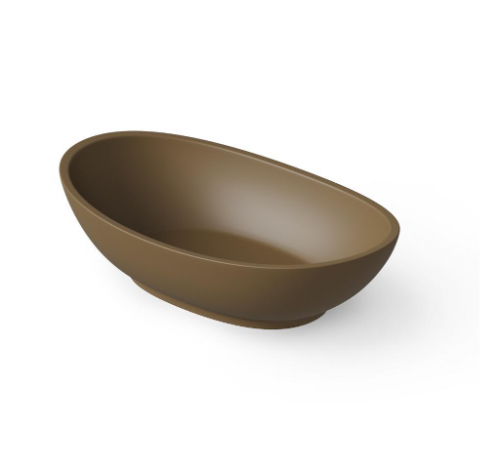 Раковина, DEA Design, Countertop basin, шгв 600*350*160, отверстия для смесителя-отсутствуют, цвет-Dark Camel matt (Товар заказной, возврату не подлежит)