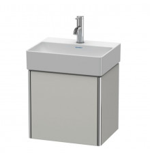 Тумба под раковину, Duravit, XSquare, шгв 434*340*397, раковина-необходимо заказать, петли-слева, цвет-бетонно-серый матовый