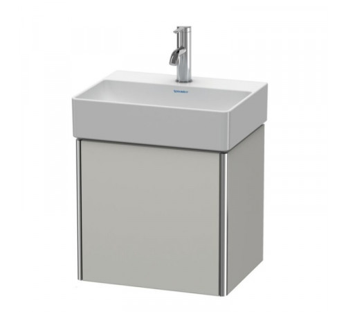Тумба под раковину, Duravit, XSquare, шгв 434*340*397, раковина-необходимо заказать, петли-слева, цвет-бетонно-серый матовый