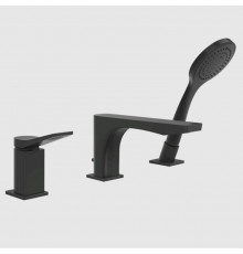 Смеситель для ванны и душа, Gessi, Rilievo, цвет-черный матовый