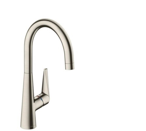 Смеситель для кухни, Hansgrohe, Talis M51, цвет-сталь