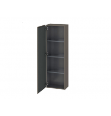 Шкаф-пенал, Duravit, L-Cube, шгв 400*243*1320, петли-слева, цвет-фланелево-серый шелковисто-матовый