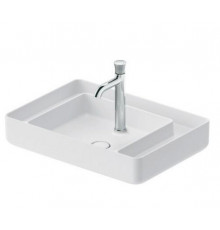 Раковина, Duravit, Bento Starck Box, шгв 650*460*145, отверстия для смесителя-1, HygieneGlaze, цвет-белый шелковисто-матовый (White Satin Matt)