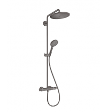 Душевая стойка, Hansgrohe, Croma Select S, цвет-шлифованный черный хром