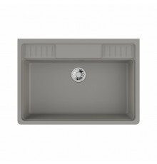 Мойка, OMOIKIRI, kinokawa, шгв 900*635*217, отверстия для смесителя-3 промаркированных, цвет-Leningrad Grey