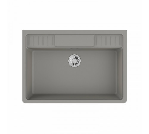 Мойка, OMOIKIRI, kinokawa, шгв 900*635*217, отверстия для смесителя-3 промаркированных, цвет-Leningrad Grey