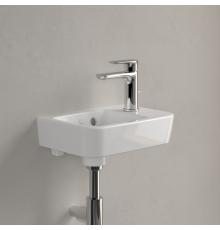 Раковина, Villeroy&Boch, O.Novo, шгв 360*250*95, отверстия для смесителя-1, AntiBac, цвет-альпийский белый