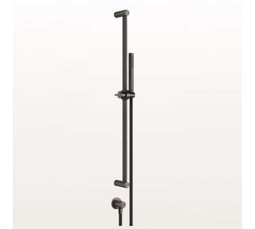 Душевой гарнитур, Gessi, 316 Bath-Shower, 25, цвет-Black Metal Brushed PVD