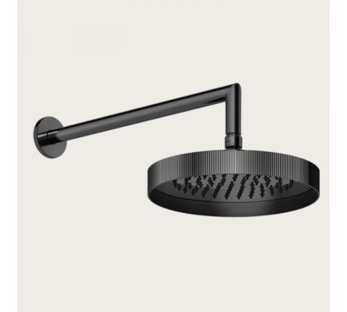 Верхний душ, Gessi, Rigato, 218*218, цвет-Black Metal PVD
