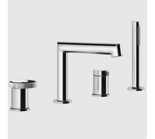 Смеситель для ванны и душа, Gessi, Anello, цвет-хром