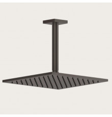 Верхний душ, Gessi, Rilievo, 250*250, цвет-Black Metal Brushed PVD