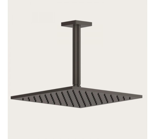 Верхний душ, Gessi, Rilievo, 250*250, цвет-Black Metal Brushed PVD