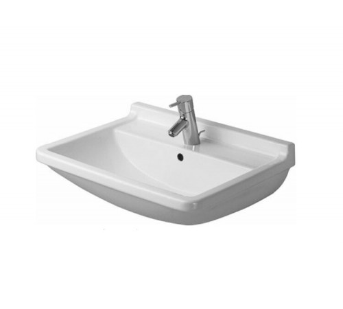 Раковина, Duravit, Starck 3, шгв 600*450*225, отверстия для смесителя-1, цвет-белый