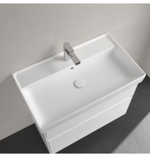 Раковина, Villeroy&Boch, Collaro, шгв 800*470*160, отверстия для смесителя-1 сквозное, 2 промаркированных, CeramicPlus, цвет-альпийский белый